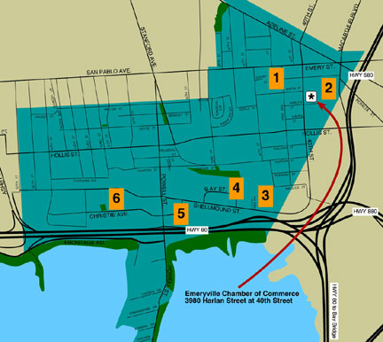 Emeryville map